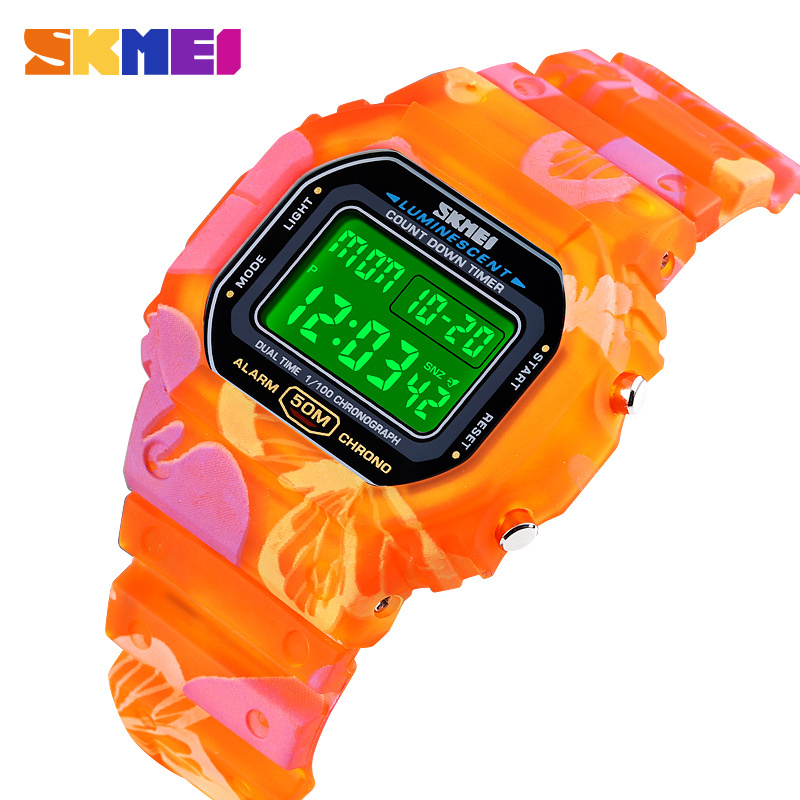 SKMEI 腕時計1627　トロピカル　オレンジ_画像2