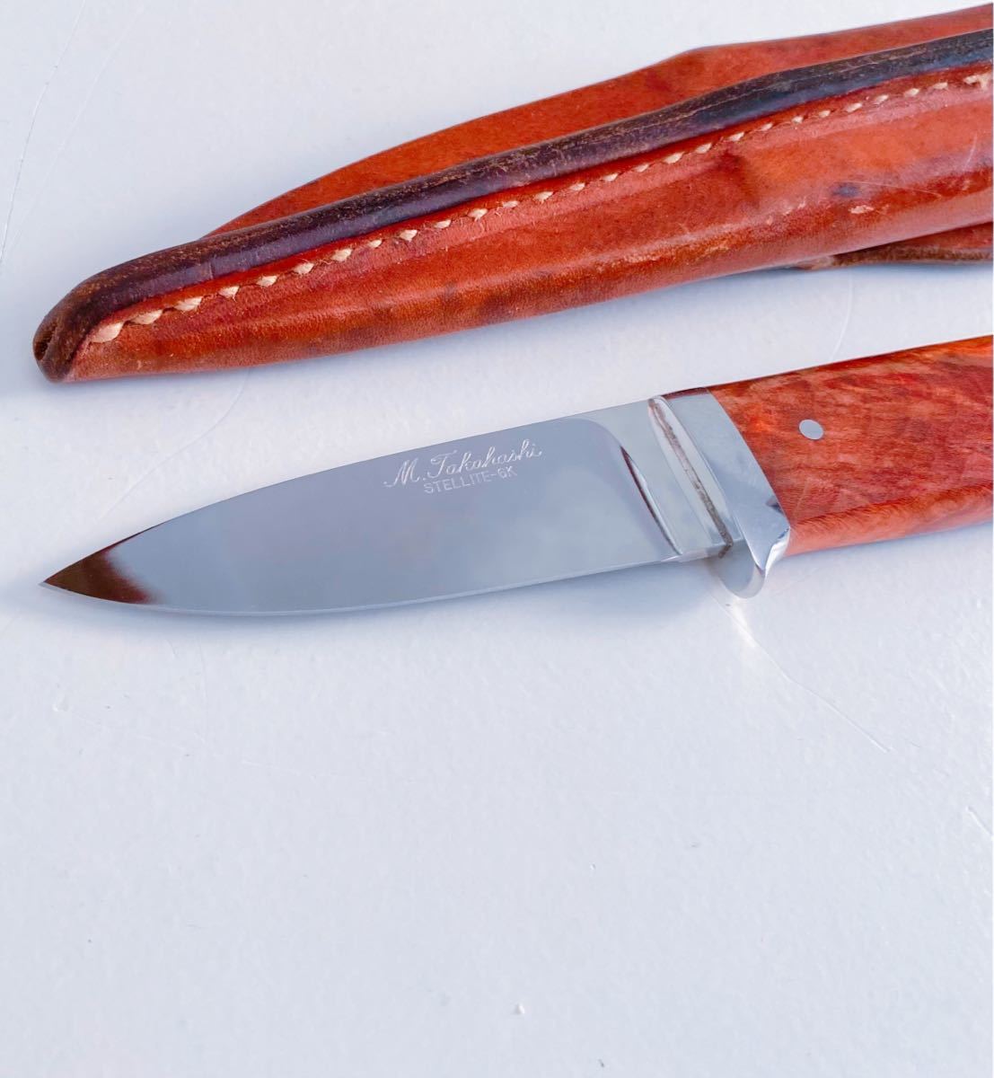 22000円 希少 高橋雅男 作 タカハシマサオ シース ナイフ 22000円 希少 高橋雅男 作 タカハシマサオ シース ナイフ