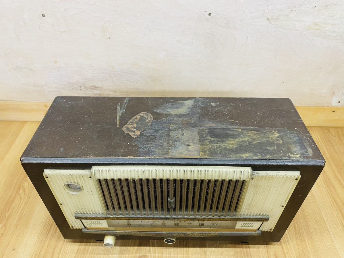 SANYO 真空管ラジオ SS-601型 サンヨー 昭和レトロ アンティーク ヴィンテージ 古いラジオ レトロ家電 インテリア_画像2