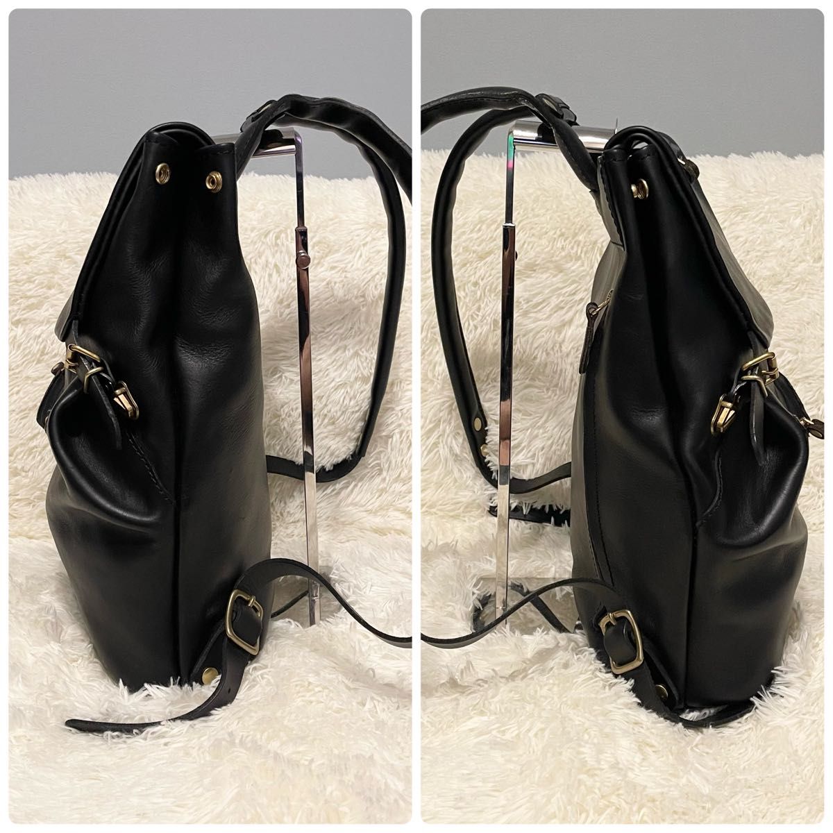 美品】HERZ ヘルツ 星のリュック (R-135)レザー バッグパック 美品】HERZ ヘルツ 星のリュック (R-135)レザー バッグパック