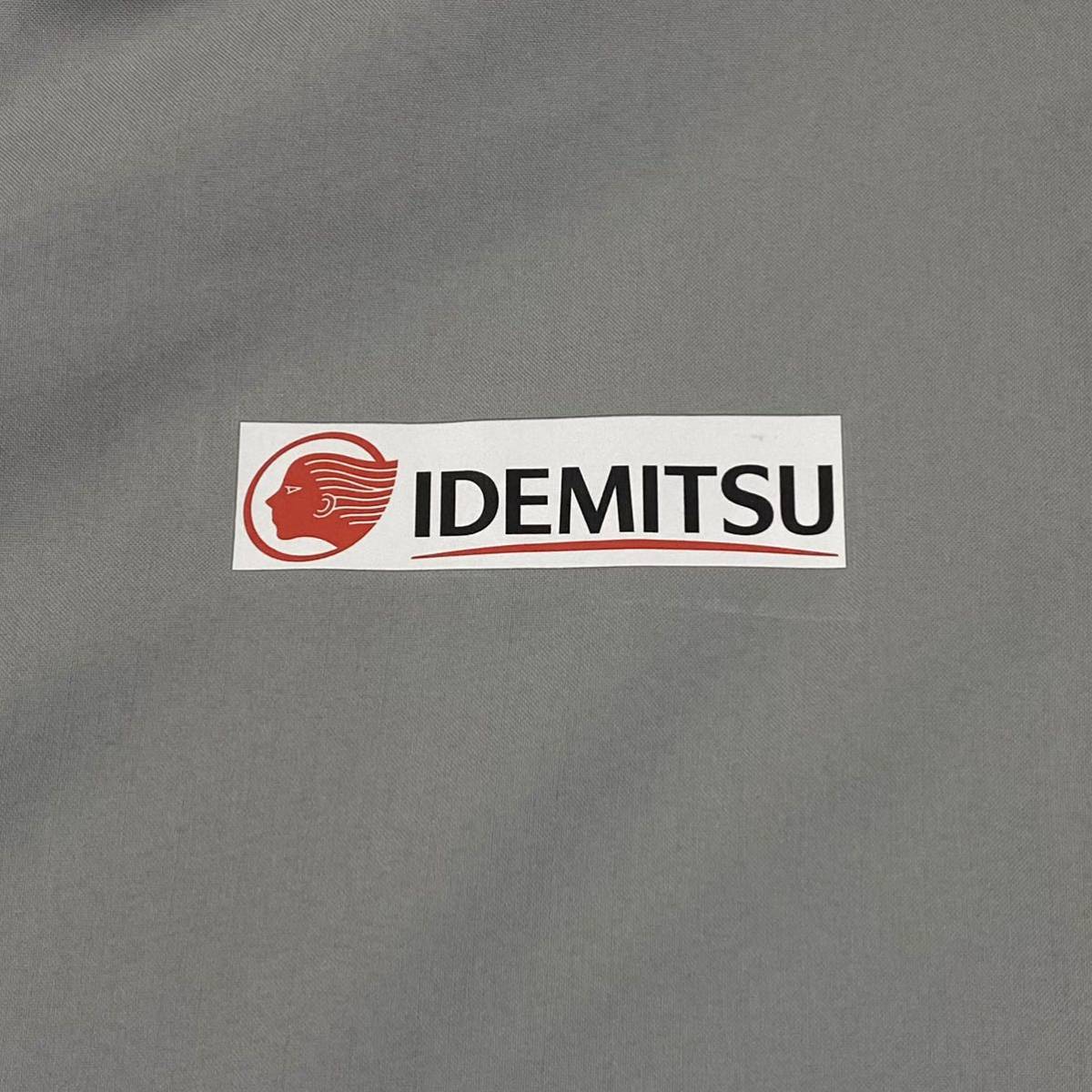 IDEMITSU(出光)半袖 ワークシャツ 静電気帯電防止素材 メンズL グレー系/ブラック_画像5