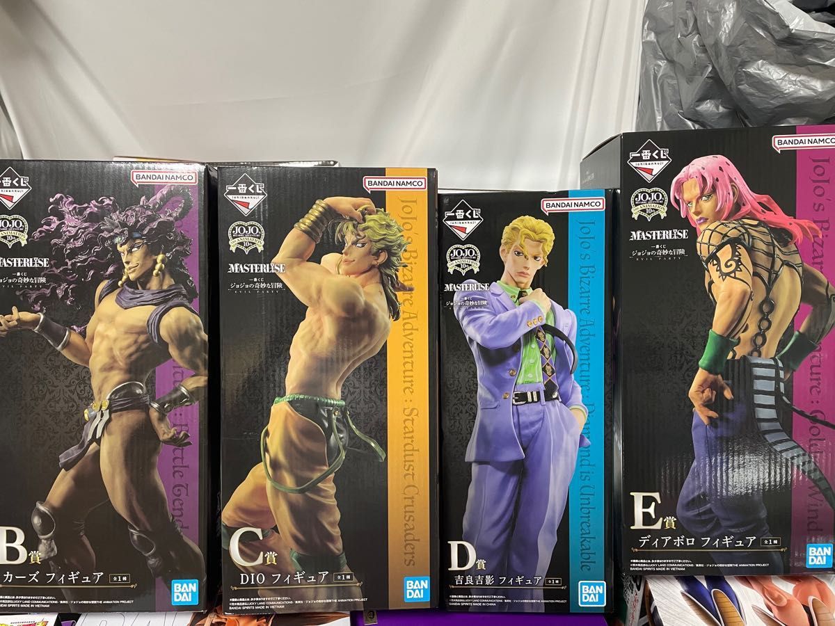 ジョジョ一番くじ B賞カーズ C賞DIO D賞吉良 E賞ディアボロ 4体 ジョジョ一番くじ B賞カーズ C賞DIO D賞吉良 E賞ディアボロ 4体