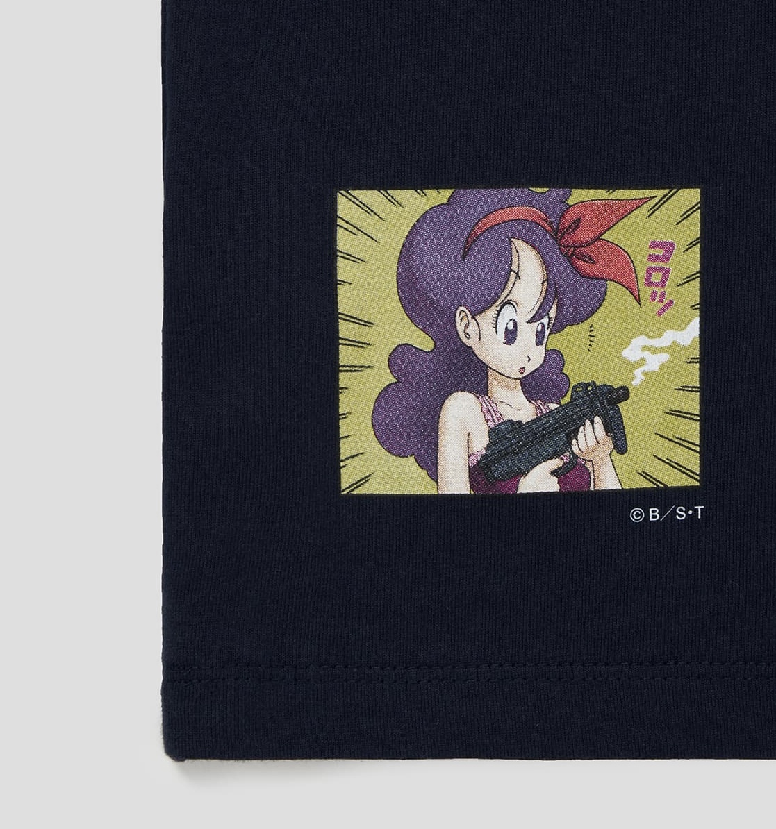 Ｍサイズ【新品】グラニフ　ドラゴンボール　「ランチ」Tシャツ　カットソー　ネイビー　graniph　鳥山明　Dragon Ball 孫悟空　ブルマ_画像4