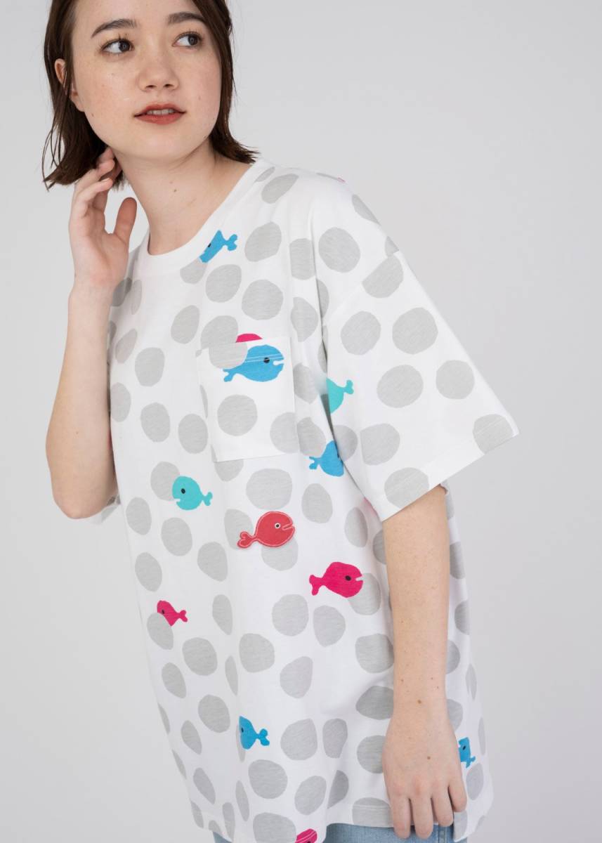 Lサイズ【新品】グラニフ きんぎょがにげた ドット Tシャツ 五味 Lサイズ【新品】グラニフ きんぎょがにげた ドット Tシャツ 五味