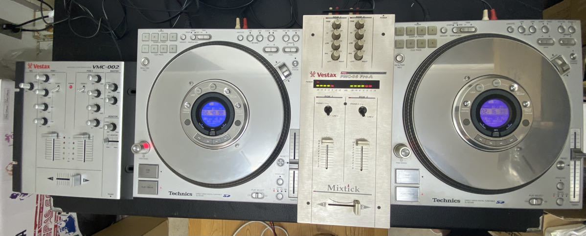 １円スタート!! 中古Technics CDJ SL-DZ1200 2台セットDJ機器/ Vestax