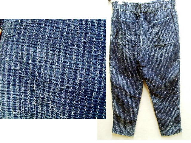 ◇即決[L]美品 PORTER CLASSIC 剣道パンツ PC KENDO PANTS PC SASHIKO サルエル アンクルカット 刺し子 スリム■3952_画像2