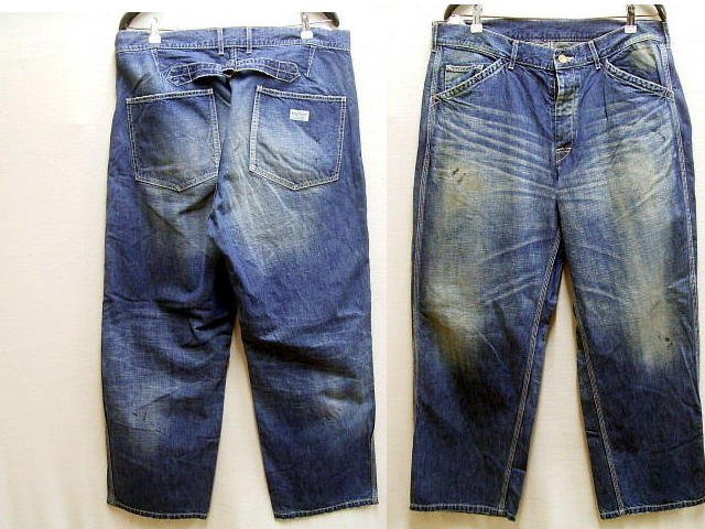 ◇即決[XL]NEIGHBORHOOD 15SS WASHED.UTILITY/C-PT 尾錠 シンチバック ワイド ワークパンツ トラウザーズ デニム 151ARNH-PTM01S■4256_画像1