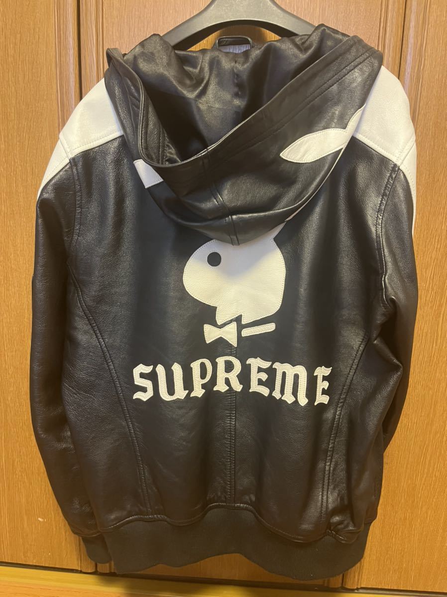 窪塚洋介着用】 Supreme playboy レザージャケット Mサイズ 国内 窪塚洋介着用】 Supreme playboy レザージャケット Mサイズ 国内
