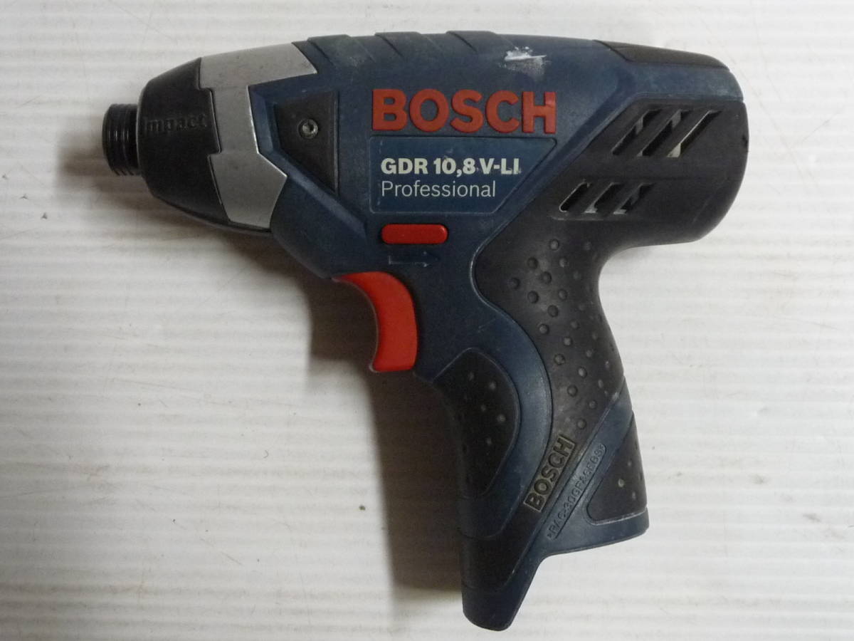 BOSCH Bosch cordless impact driver GDR-10,8V-L1 charger battery attaching 