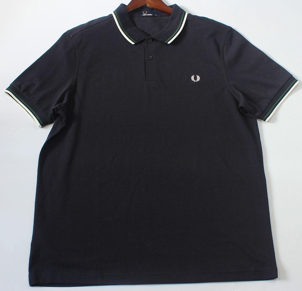 新產品FPSHIRT 100％純棉短袖polo衫FRED Fred Perry Black XL 原文:新品FPSHIRT100％コットン半袖ポロシャツFREDフレッドペリー黒XL