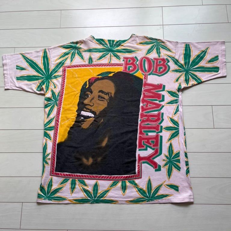 スペシャル出します ビンテージ 90s BOB MARLEY ボブ マーリー Tシャツ ビッグサイズ XL レゲエ ラスタ ロックt ボブマーレー　ガンジャ