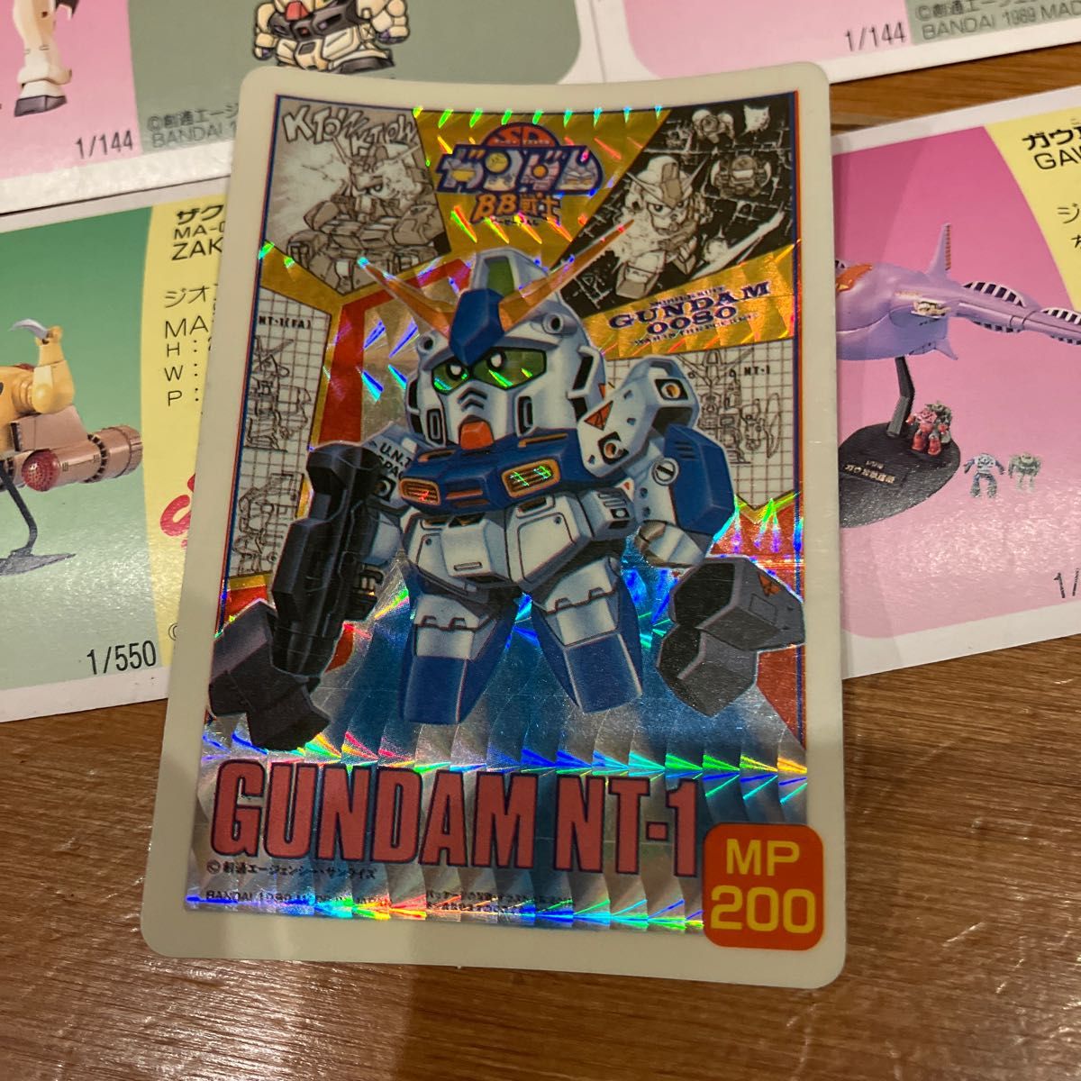 カードダス ガンプラ パッケージ アートコレクション　12枚セット バンダイ GUNDAM SDガンダム　1989年 昭和レトロ