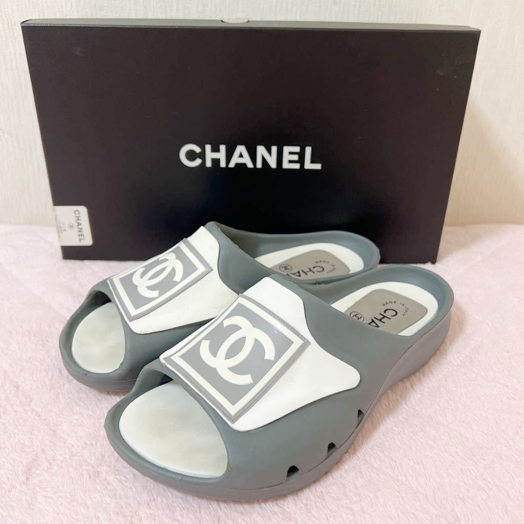 CHANEL シャネル 01P スポーツライン ココマーク CC ロゴ ラバー