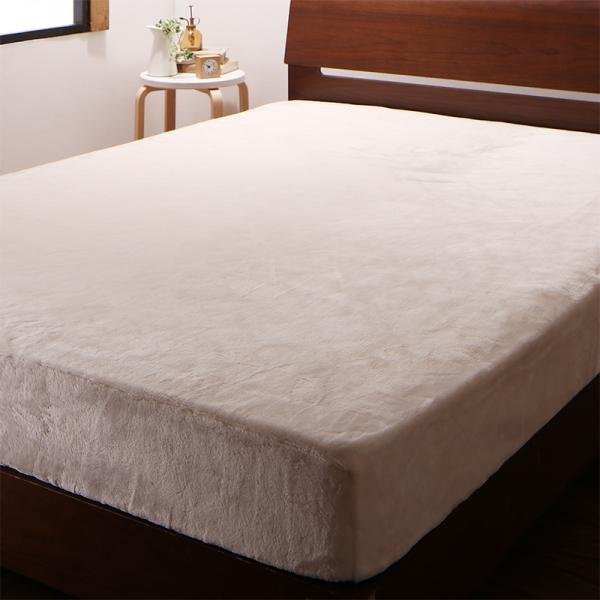 上質マイクロファイバー ベッド用 ボックスシーツ の単品(マットレス用カバー) クイーンサイズ 色-バニラホワイト /暖かい 洗える