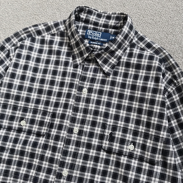 超人気の ラルフローレン ポロ SHIRT CHECK Lauren Ralph by 《US企画/海外限定/美品》Polo チェック beams herman ron ポニー ブラック シャツ Mサイズ 超人気の ラルフローレン ポロ SHIRT CHECK Lauren Ralph by 《US企画/海外限定/美品》Polo チェック beams herman ron ポニー ブラック シャツ Mサイズ
