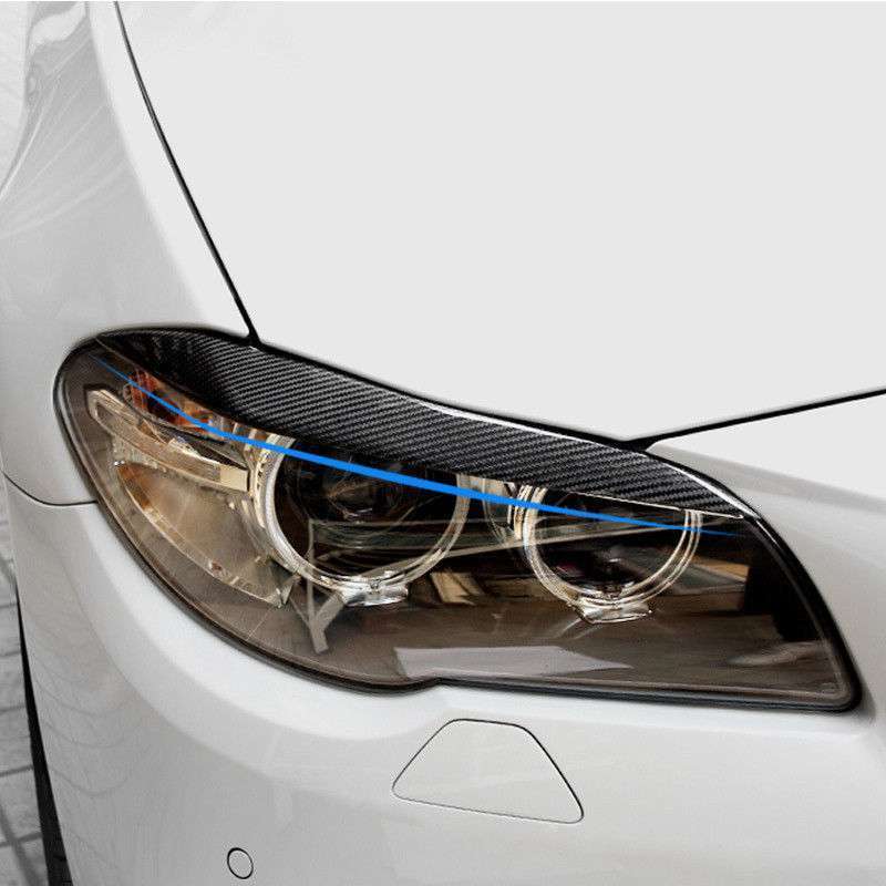 BMW F10 F11 M ヘッドライト カーボン柄 アイライン カバー 前期用_画像5