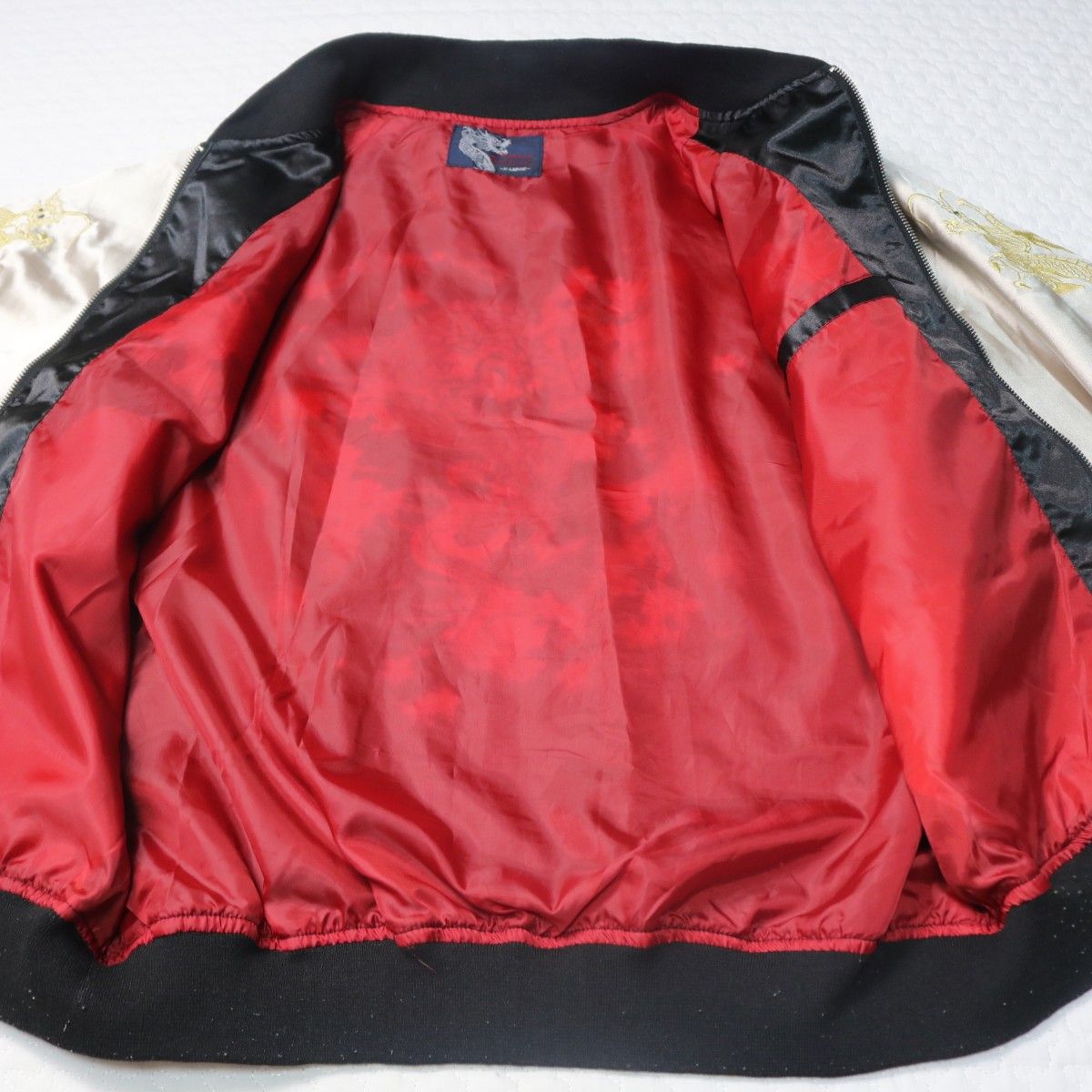 【XLサイズ】スカジャン 龍 ドラゴン 刺繍 オーバーサイズ ヴィンテージ　 スーベニアジャケット