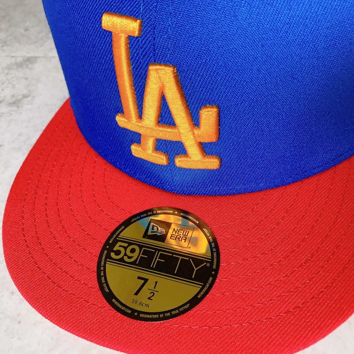 【海外限定】7 1/2 ニューエラ ロサンゼルスドジャース 59FIFTY NEW ERA MLB Dodgers ブルー レッド
