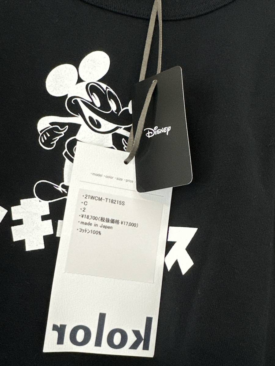  new goods unused free shipping kolor color color parakeet -po Ray tedo Mickey Mouse limitation T-shirt 2 Disney MickeyMouse Disney black 