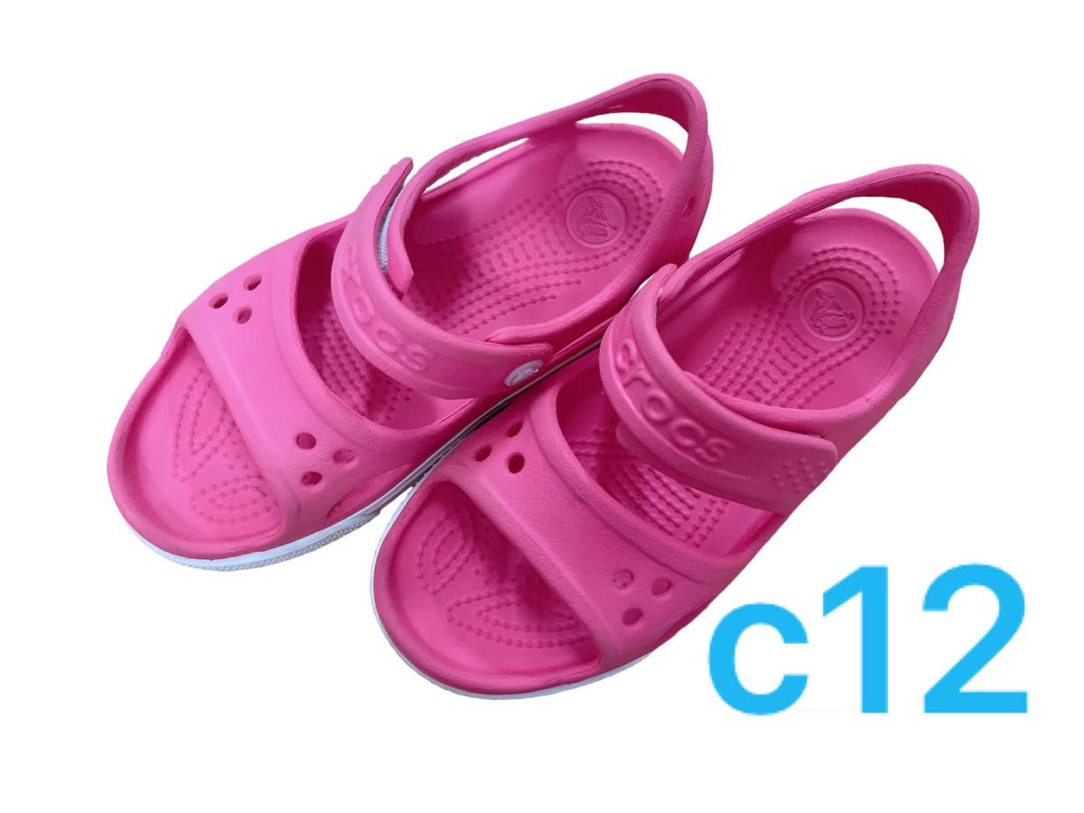 c12 18.5cm クロックス ピンク  crocs 