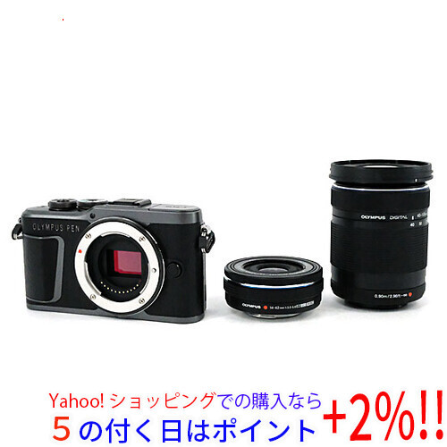 大きな取引 ☆【中古】OLYMPUS ミラーレス一眼 PEN E-PL10 EZダブル