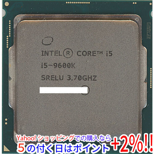オリジナル 9600K i5 ☆【中古】Core 3.7GHz [管理:1050012904] SRELU