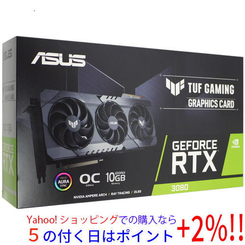 柔らかい PCIExp TUF-RTX3080-O10G-GAMING ☆【中古】ASUS製グラボ