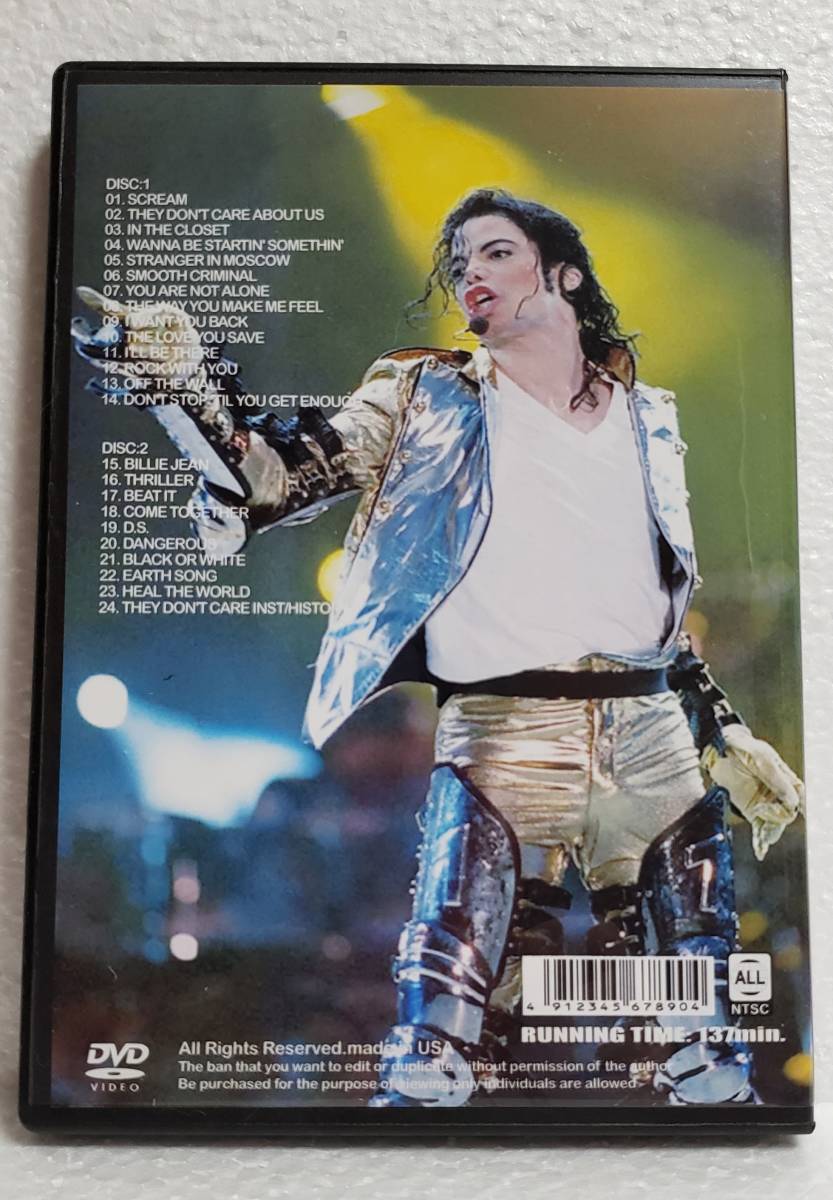 マイケルジャクソン HISTORY TOUR NEW ZEALAND 1996 MICHAEL JACKSON 2DVD_画像2