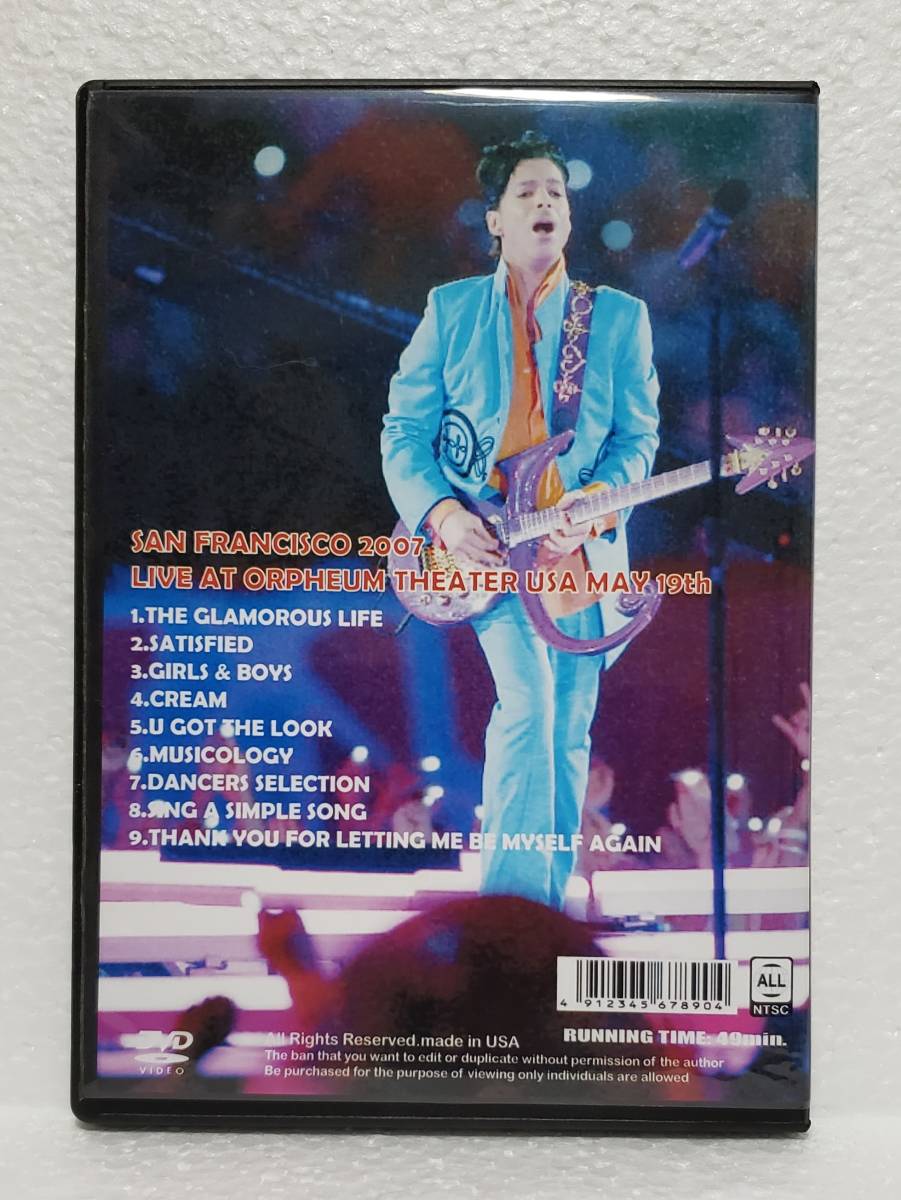 PRINCE LIVE IN SAN FRANCISCO 2007 プリンス_画像2