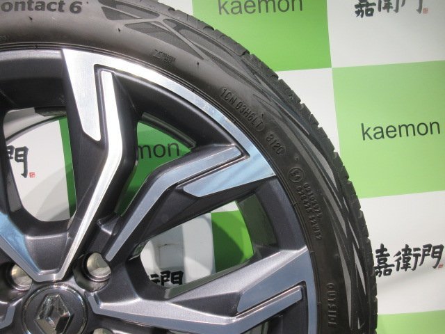 美品 現行 ルノー ルーテシア 純正 テックパック トゥインゴ 205/40Ｒ17 コンチネンタル付きの画像3