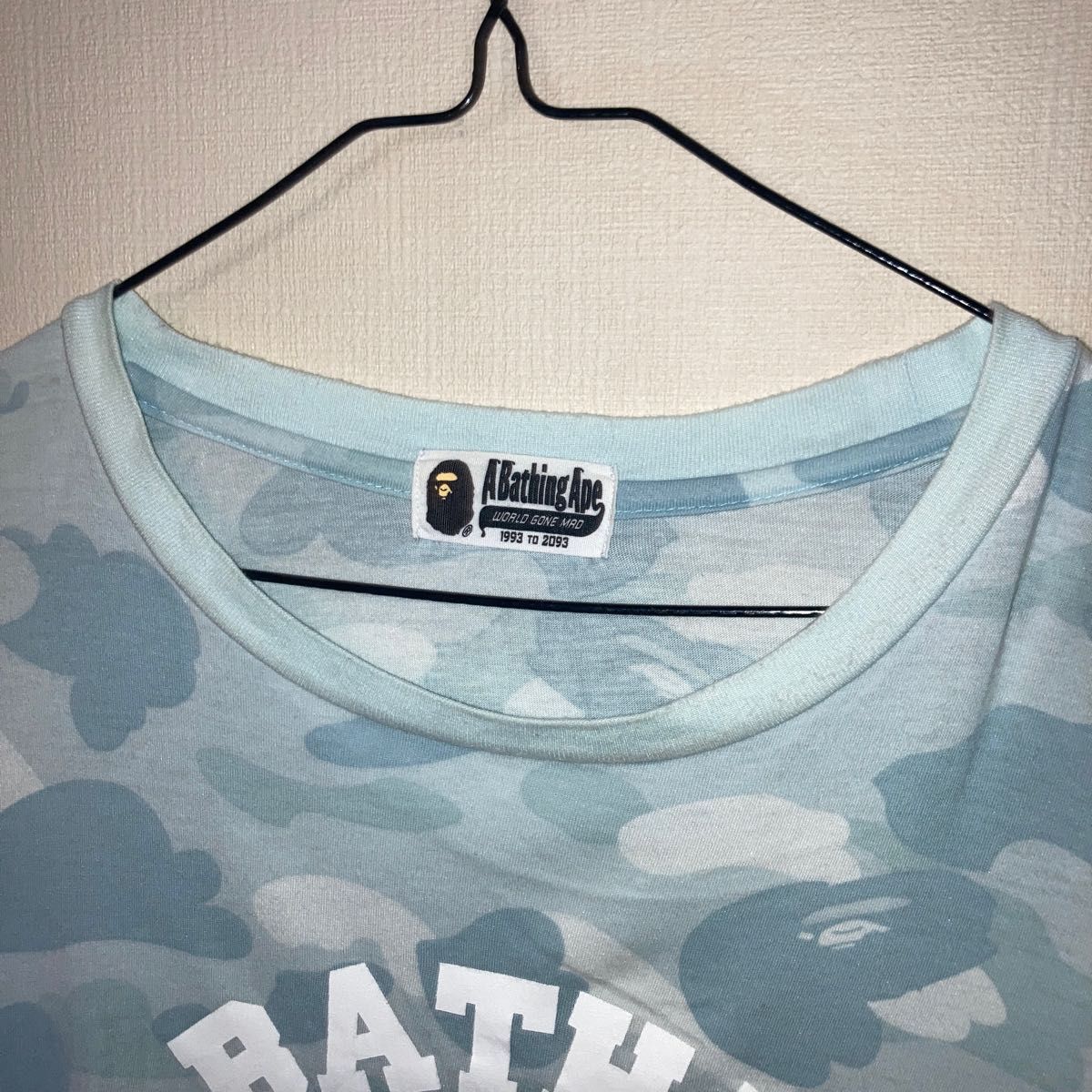 アベイシングエイプ a bathing ape カモ柄 半袖Tシャツ