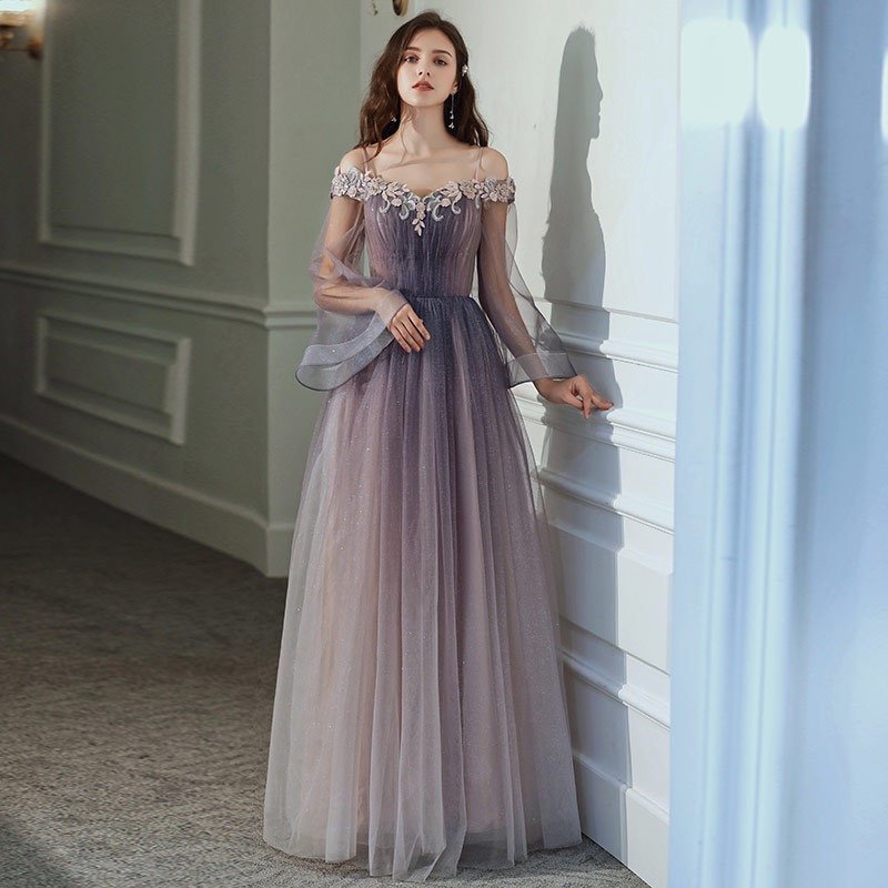 割引価格 ウェディングドレス　カラードレス　ワンピース　ロマンチックドレス　ワンピース M ウエディングベール