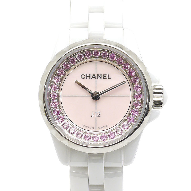 新しく着き レディース H5512 XS J12 CHANEL シャネル クオーツ 1200本