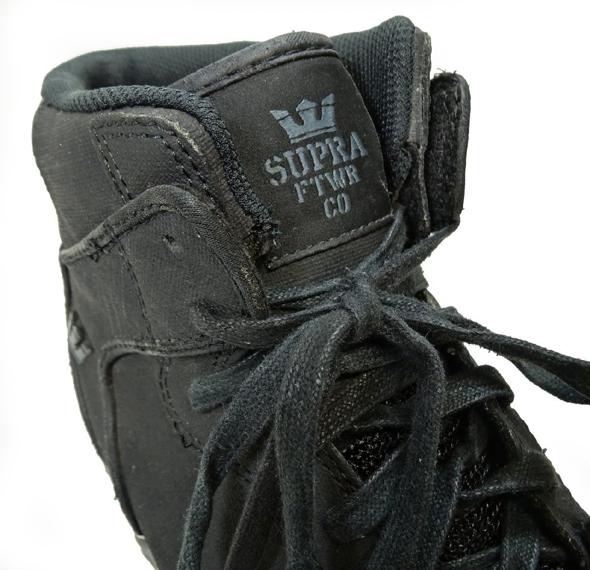 中古 SUPRA/スープラ ハイカットスニーカー VAIDER ベイダー TUF BLACK GUNNY タフ ブラック ガニ― シューズ 靴 メンズ_画像9