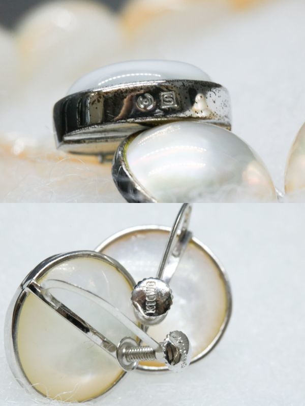 中古】 美品 田崎 真珠 マベパール パール ネックレス ~14.9mm