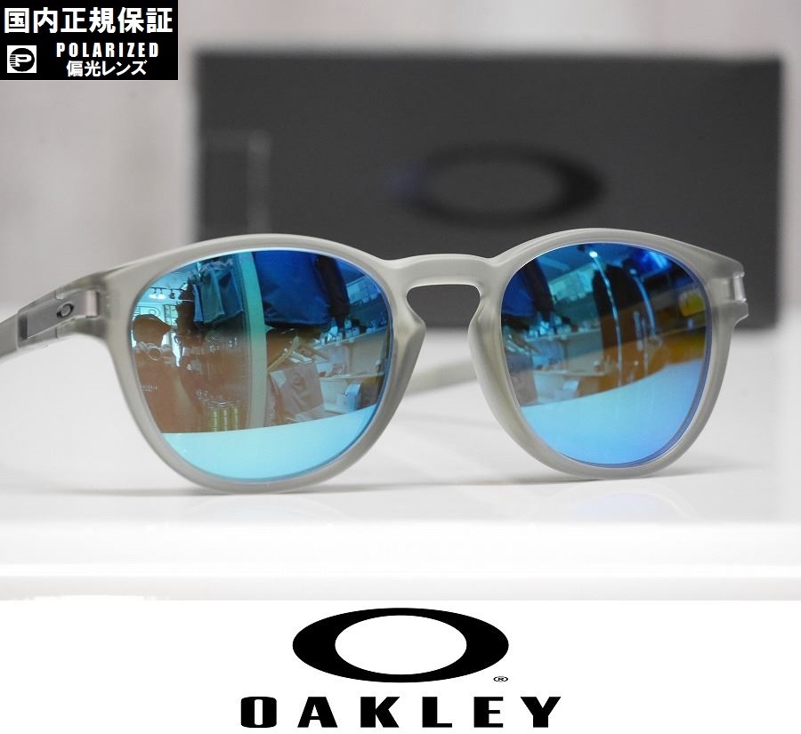 超歓迎  【新品】正規品 OAKLEY LATCH サングラス プリズムレンズ 偏光レンズ OO9349-4253 Grey / Prizm Sapphire Polarized アジアンフィット セル、プラスチックフレーム