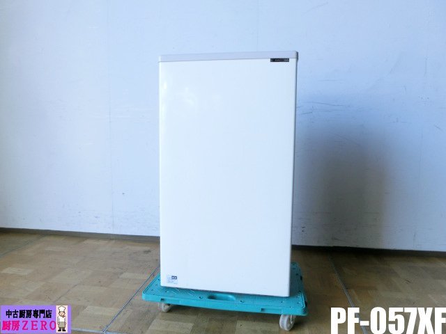 中古厨房 サンデン 業務用 冷凍ストッカー 冷凍庫 PF-057XF 100V 42L スライド扉 コンパクトフリーザー W490×D310×H870mm 2017年製