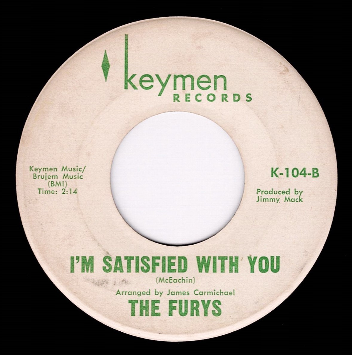 The Furys / I’m Satisfied With You (Keymen) original