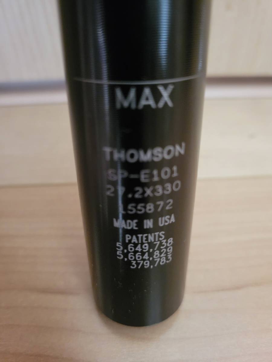 超特価sale開催】 シートポスト 330mm 27.2mm THOMSON ELITE ブラック
