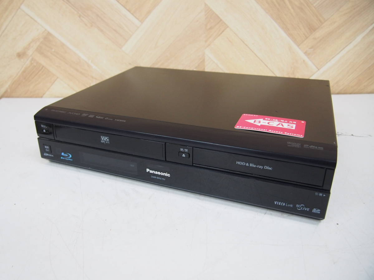 ☆【2K0721-12】 Panasonic パナソニック VHS一体型 ブルーレイ