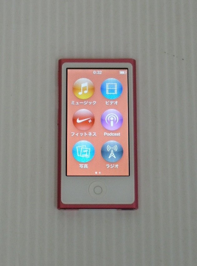 Apple iPod nano 第7世代 16GB ピンク MD475J/A 本体のみ 囗T巛(iPod