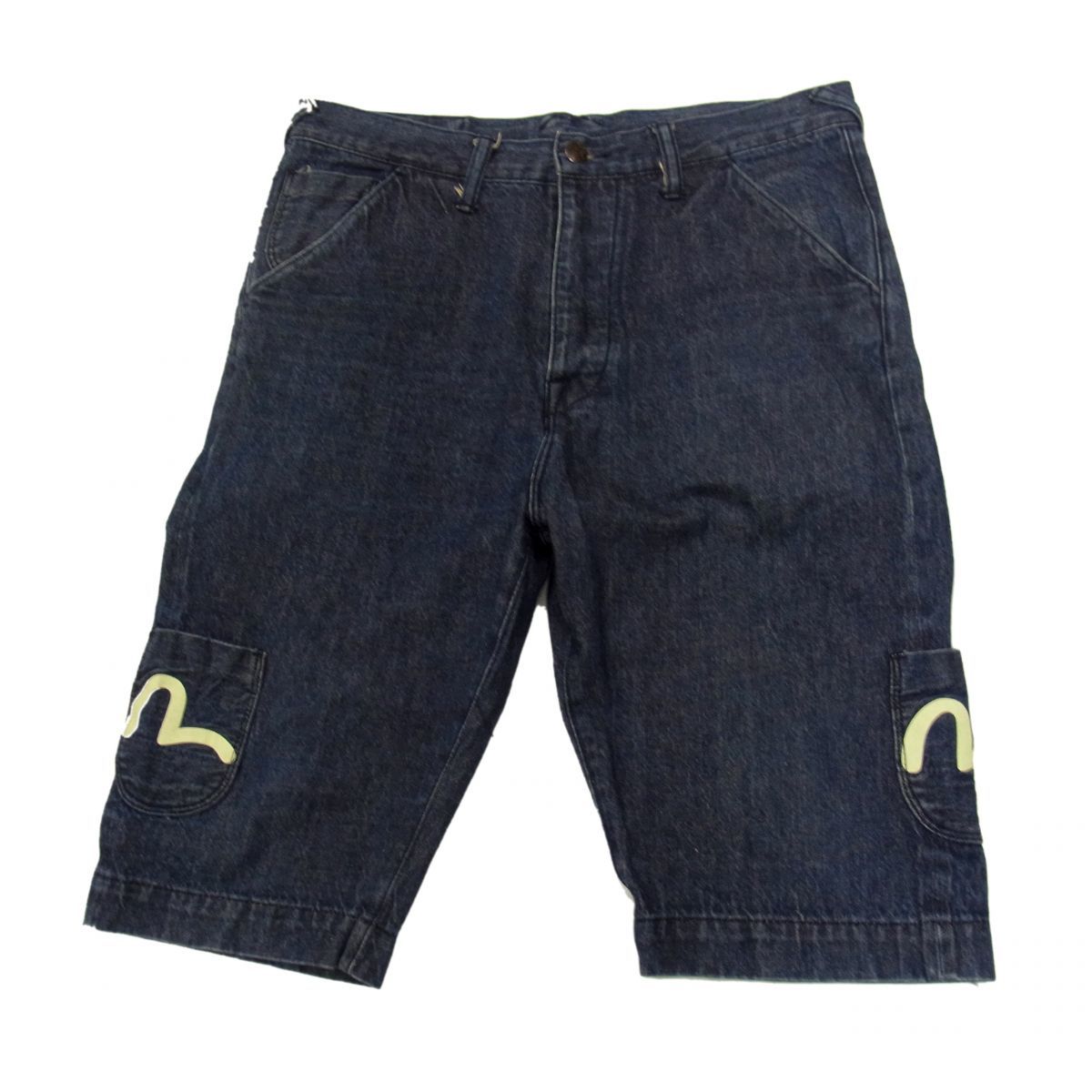 ◇EVISU エヴィス ジーンズ ハーフパンツ カモメプリント 恵比寿 ◇EVISU エヴィス ジーンズ ハーフパンツ カモメプリント 恵比寿
