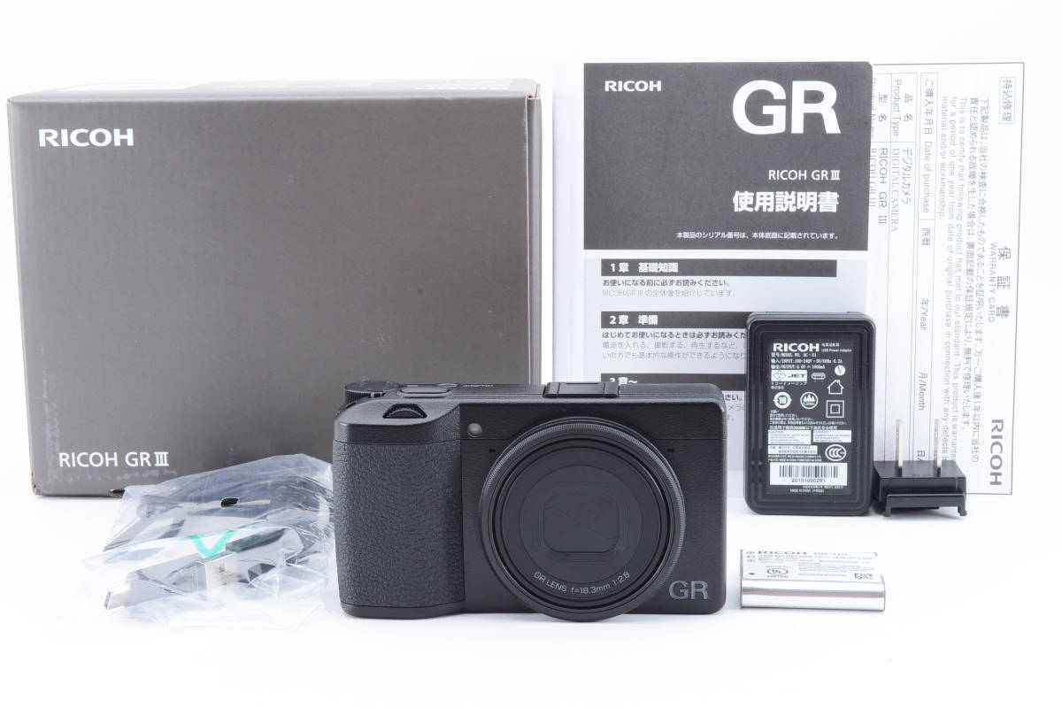 驚きの値段 1328回 ショット数 元箱 (3181) デジタルカメラ III GR