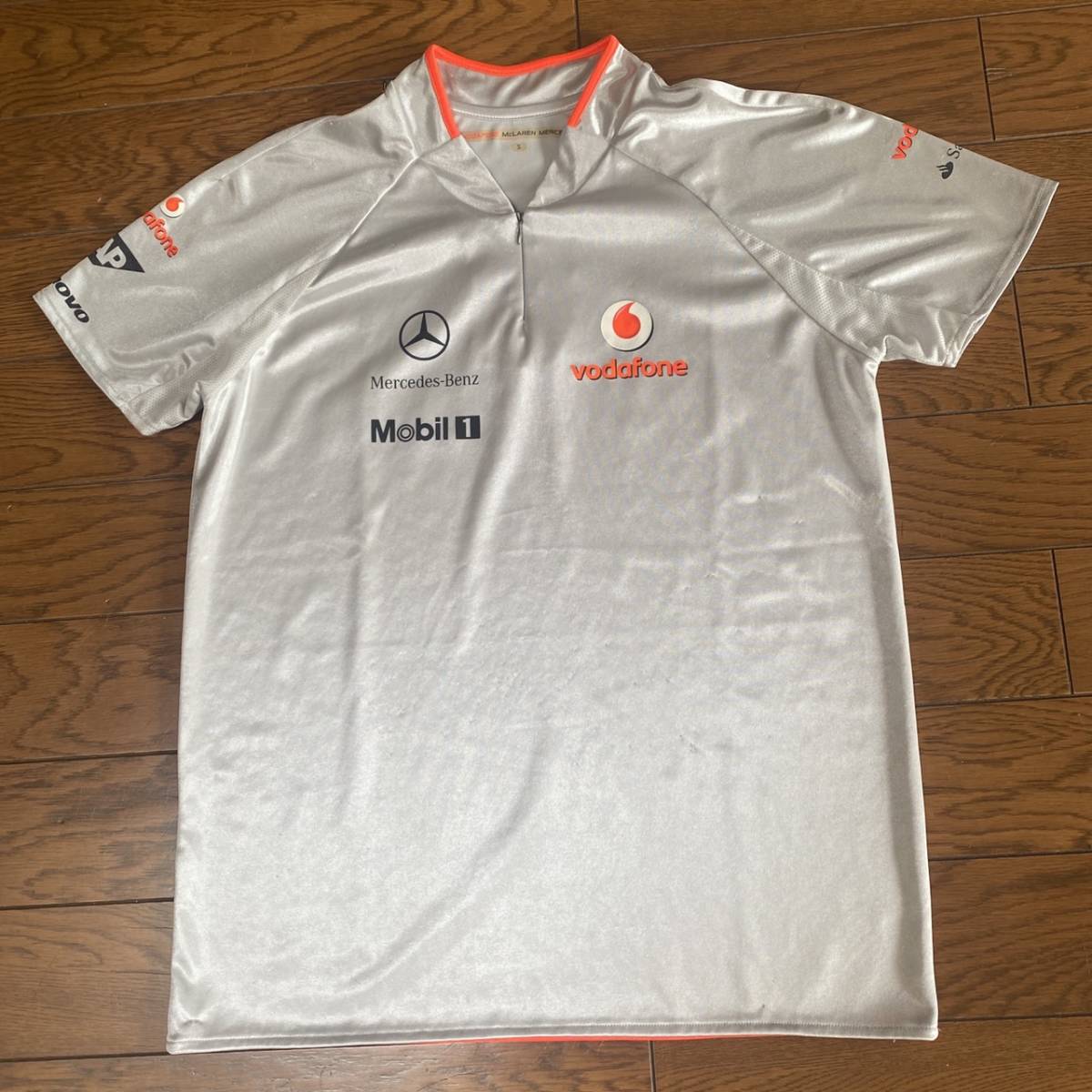 熱販売 F１マクラーレメルセデスチーム ジップアップＴシャツ Ｓ F1