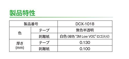 3M 内装 低VOC 両面テープ DCX1018 20X20 R_画像6