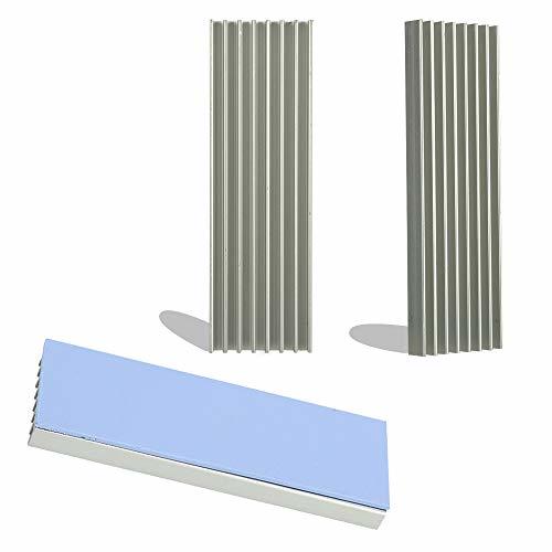 JWMY heat sink 4 piece set .. bonding seat 4 sheets attaching small size Mini cooling fins air cooling fins .. fins aluminium fins aluminium heat sink 7