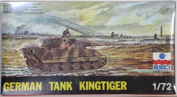 ジャンク・シュリンク包装 ★ ESCI / エッシー　1/72　German Tank　KING TIGER ★ ティーガーⅡ Pz.Kpfw.Ⅵ（ ヘンシェル砲塔 ）No.8008_画像4