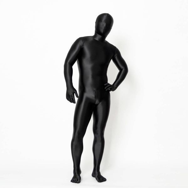 Колгани всего тела супер глянцевая черная мужская самка