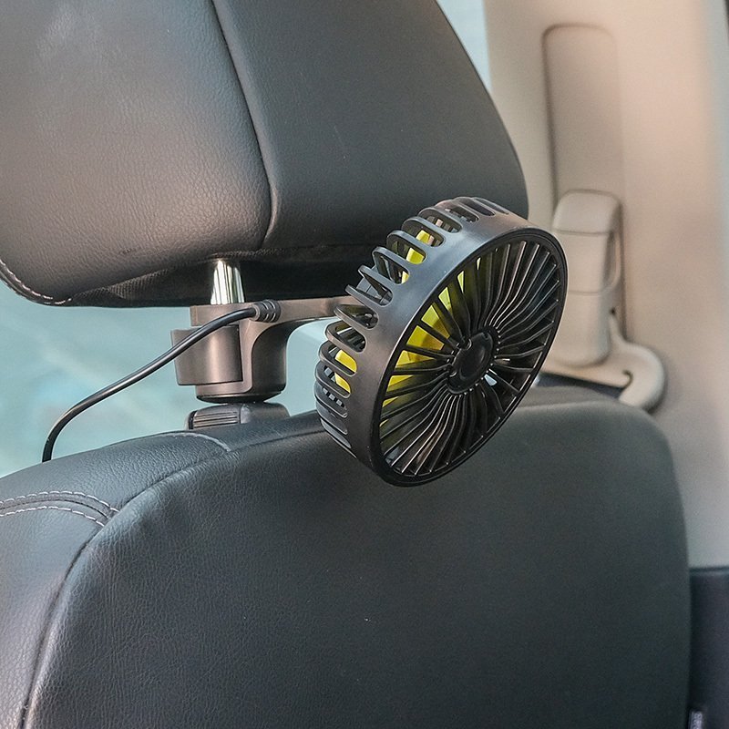車用扇風機 車内扇風機 車用 サーキュレーター 強風 小型 ファン 12V/24V通用 USBタイプ 後部座席用 三階段風量調節 アロマ機能の画像8