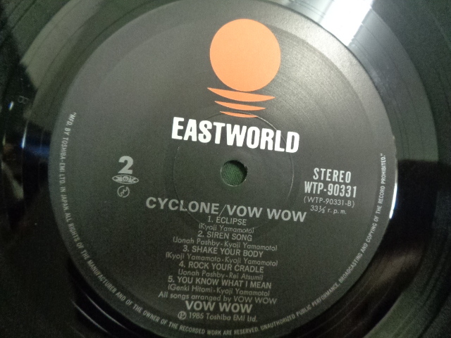 ヴァウワウVOW WOW/サイクロンCYCLONE●帯付LP_画像6